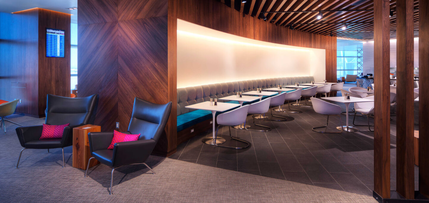 <strong>Dining Area</strong> @ LAS Centurion Lounge